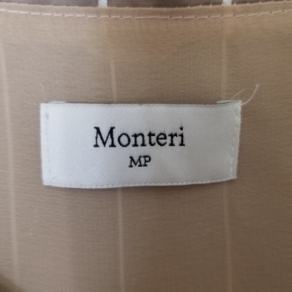 MONTERI MP toupe stripe adjustable spaghetti strap camisole blouse - Picture 6 of 7